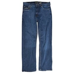 Urban Star Relaxed Straight Leg Blue Jeans Dark Wash Denim Workwear Sz 36x32